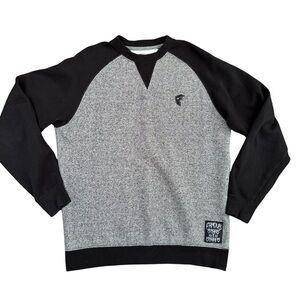 Famous Stars & Straps crew neck sweater pullover grey and black size men’s small